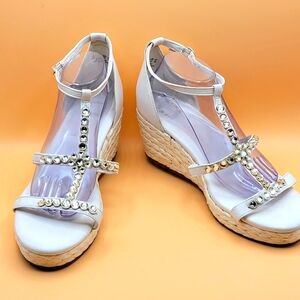 Naturalizer Serena Ankle‎ Strap Espadrille Platform Wedge Sandal SIZE 12W #1426